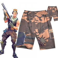Game Fortnite Colorful Short Pants Cosplay Loose Pants For Boy