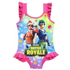 Game Fortnite Lovely Red Piece swimsuit For Little Girls