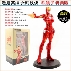 Iron Man Lady Movie Cosplay Cartoon Collection Model Toys Anime Figure