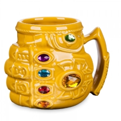 The Avengers Thanos Gloves Model Cup Cartoon Ceramics Large Capacity Creative Anime Mug Cups