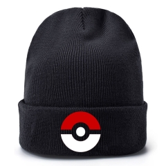 Pokemon Poke Ball Cosplay Cartoon Thick For Winter Hat Warm Decoration Wool Hat