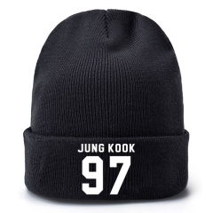 K-POP BTS Bulletproof Boy Scouts 97 JUNG KOOK Thick For Winter Hat Warm Decoration Wool Hat