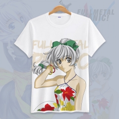 Full Metal Panic Teletha Testarossa Printed Cosplay Short Sleeve Anime T Shirt
