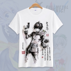Full Metal Panic Sagara Sosuke Cartoon Printed Cosplay Short Sleeve Anime T Shirt