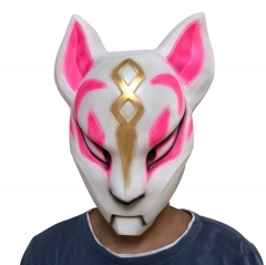 Fortnite Game Fox Drift Latex Anime Cosplay Mask