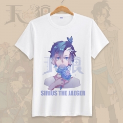 Sirius the Jaeger Cartoon Printed Cosplay Short Sleeve Anime T Shirt