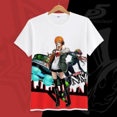 PERSONA 5 Cartoon Printed Cosplay Short Sleeve Anime T Shirt