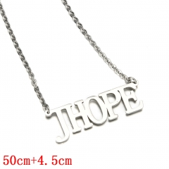 K-POP BTS Bulletproof Boy Scouts English Letter Necklace Fashion Jewelry Anime Necklaces