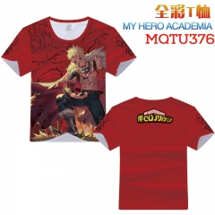 Boku no Hero Academia / My Hero Academia Cosplay Cartoon Print Anime Short Sleeves Style Round Neck Comfortable T Shirts
