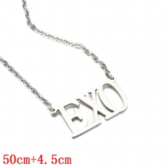 EXO English Letter Necklace Fashion Jewelry Anime Necklaces