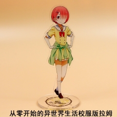 Re: Zero Kara Hajimeru Isekai Seikatsu Acrylic Figure Cute Plate Standing Holder