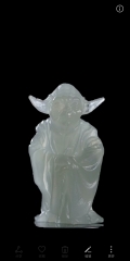 Star War Yoda Luminous Version Jedi Spirlt Collection Cartoon Model Toy Statue Anime PVC Figure