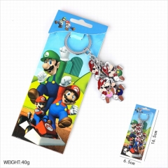 Super Mario Bro Game Cosplay Cartoon Anime Keyring Fashion Alloy Keyhains