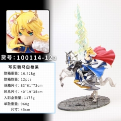 Fate Stay Night Saber Cosplay Cartoon Model Toy Statue Anime Figure 45cm