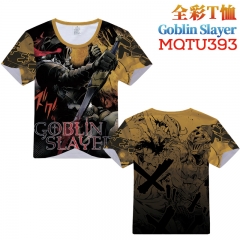 Goblin Slayer Cosplay Cartoon Print Anime Short Sleeves Style Round Neck Comfortable T Shirts