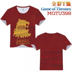 Game of Thrones Cosplay Cartoon Print Anime Short Sleeves Style Round Neck Comfortable T Shirts
