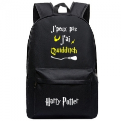 Harry Potter Cosplay High Quality Anime Backpack Bag Black Travel Bags