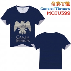 Game of Thrones Cosplay Cartoon Print Anime Short Sleeves Style Round Neck Comfortable T Shirts