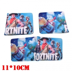 Fortnite Game Cartoon Coin Purse PU Leather Bifold Anime Short Wallet