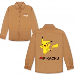 3Colors Pokemon Cosplay Cartoon Print Anime Long Sleeves Style Comfortable T Shirts