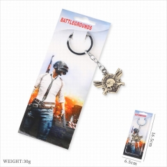 Playerunknown's Battlegrounds Game Pendant Key Ring PUBG Stainless Steel Anime Keychain