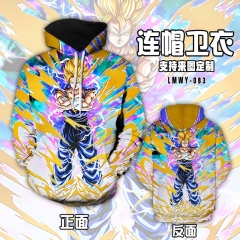 Dragon Ball Z Cartoon Hooded Hoodie Fashion Cosplay Print Anime Sweater Hooded Hoodie