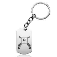 Popular Game Red Dead Redemption Alloy Keychain Cosplay Decoration Keyring