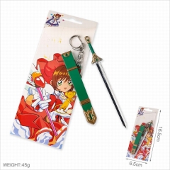 Card Captor Sakura Cartoon Pendant Key Ring Fashion Decoration Anime Keychain