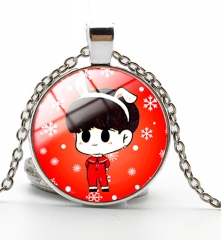 K-POP BTS Bulletproof Boy Scouts Christmas Kawaii Necklace Decoration Necklace