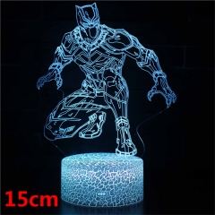 Black Panther Model 3D LED Nightlight Seven Colors Change Touch Anime Acrylic Standing Plates