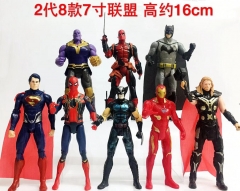 The Avengers Super Hero Model Toys Statue Anime PVC Figure (8pcs/set) 16CM