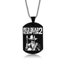 Red Dead Redemption Cosplay Hot Game Cartoon Pendant Stainless Steel Anime Necklace