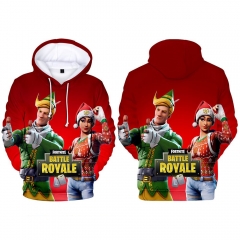 For Adult Children Fortnite Cosplay Game 3D Print Casual Christmas Style Hooded Anime Hoodie