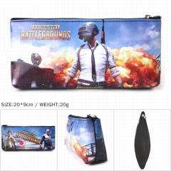 Game Playerunknown's Battlegrounds Zipper PU Pen Bag Students Cartoon Pencil Bags