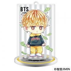 K-POP BTS Bulletproof Boy Scout Acrylic Figure Keychain Cute Plate Standing Holder