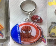 Spider Man Movie Cosplay Cartoon Pendant Acrylic Anime Keychain