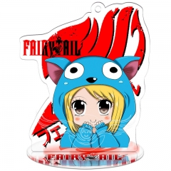 Fairy Tail Acrylic Decoration Keychain Kawaii Anime Plate Standing