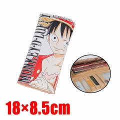 Cartoon One Piece PU Leather Wallet Girls Long Coin Purse