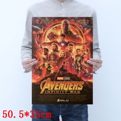 The Avengers Movie Placard Home Decoration Retro Kraft Paper Anime Poster