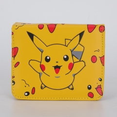 Japanese Pokemon Pikachu Kawaii Wallets PU Leather Cartoon Wallet