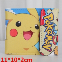 Japanese Pokemon Pikachu Kawaii Wallets PU Leather Cartoon Wallet
