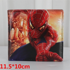 Super Hero Spider Man Bifold Wallets PU Leather Short Wallet