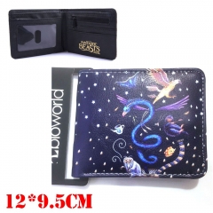 Fantastic Beasts and Where to Find Them Movie Cosplay Cartoon Wallets PU Leather Coin Purse Bifold Anime Wallet