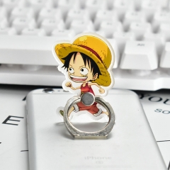 Japanese Cartoon One Piece Luffy DIY Alloy Kawaii Phone Holder