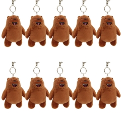 We Bare Bears Cartoon Stuffed Doll New Design Anime Plush Toys Plush Pendant (10pcs/set)