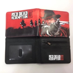Red Dead Redemption Game Cosplay Cartoon Wallets PU Leather Coin Purse Bifold Anime Wallet