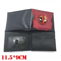 Marvel Comics Deadpool Movie Cosplay Cartoon Wallets PU Leather Coin Purse Bifold Anime Wallet