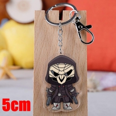 Overwatch Reaper Game Pendant Key Ring Transparent Anime Acrylic Keychain