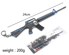 Playerunknown's Battlegrounds Game M16Model Gun Cartoon Cosplay Decoration Pendant Anime Keychain