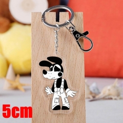 Bendy and The INK Machine Game Pendant Key Ring Transparent Anime Acrylic Keychain